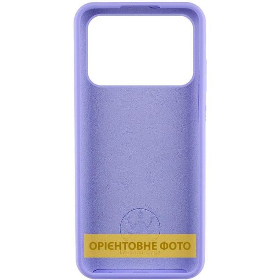 Чехол Silicone Cover Lakshmi (AAA) для Xiaomi Poco X6 / Note 13 Pro 5G Сиреневый / Dasheen | Зображення 1