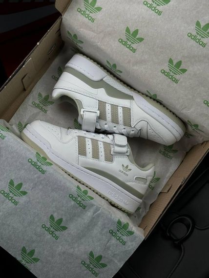 Жіночі кросівки A-didas Forum 84 Low New White Olive  , В'єтнам | Зображення 7