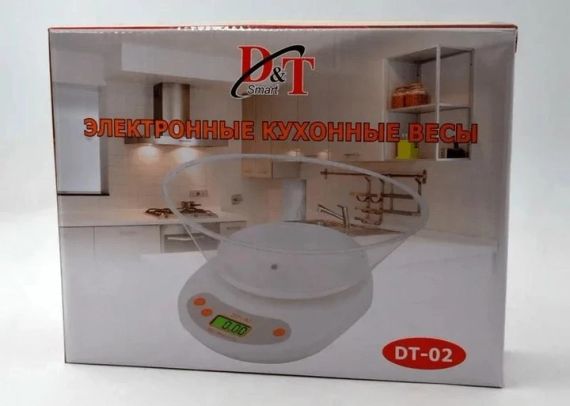 Ваги кухонні з чашею DT Smart DT-02 білі | Зображення 1
