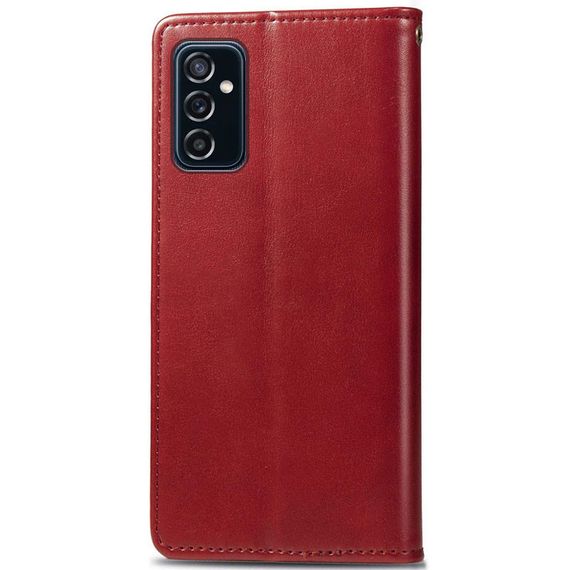 Шкіряний чохол-книжка GETMAN Gallant (PU) для Samsung Galaxy M34 5G Штучна шкіра, Слот для візитки, Червоний | Зображення 3