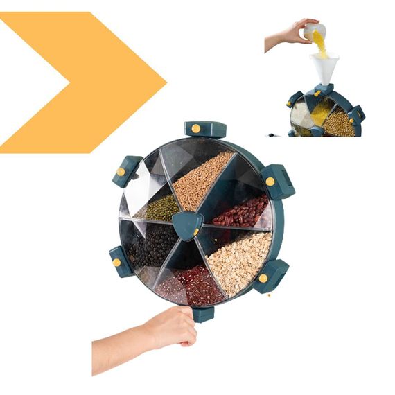 Карусель для зберігання сипучих продуктів Kitchen Box 6в1 (43373-Kitchen Box_625)
