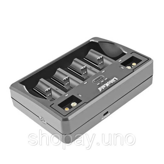 Універсальний зарядний пристрій Liitokala Lii-D4 на 4 канали (Li-ion, NiMH + NiCD + крона) Type-C QC-73 | Зображення 3