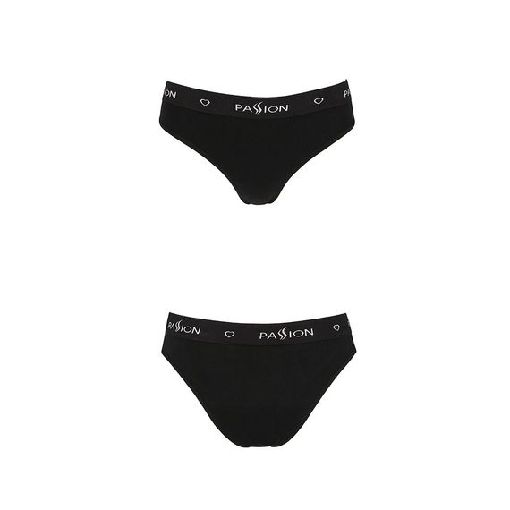 Трусики-сліпи з бавовни з еластаном Passion PS004 PANTIES black, XL | Зображення 4