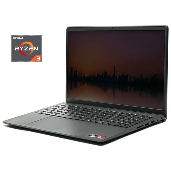 Ультрабук Dell Vostro 3515 / 15.6" (1920x1080) IPS / AMD Ryzen 3 3250U (2 (4) ядра по 2.6 - 3.5 GHz) / 8 GB DDR4 / 160 GB SSD / AMD Radeon RX Vega 3 Graphics / WebCam / Win 10 Pro б/у