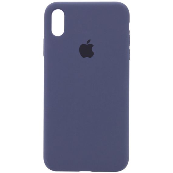 Чохол Silicone Case Full Protective (AA) для Apple iPhone XS Max (6.5") Темно-синій / Midnight blue