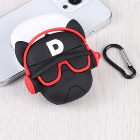 Силиконовый 3D чехол для наушников Apple AirPods Pro 1/2  Toys Dog Красный