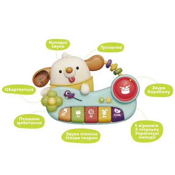 Музыкальная игрушка Kiddi Smart "Чудо-пианино" DM9900-UA | Зображення 1