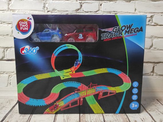 Автотрек One Two Fun Glow Track Mega, 308 шт. ff | Зображення 3