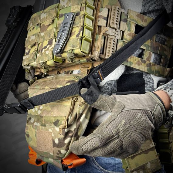 Ремінь збройовий триточковий RAGNAROK "Hel" Gen.II sling Чорний | Зображення 5