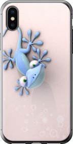 Чехол на iPhone XS Геккончик "1094u-1583-17620"