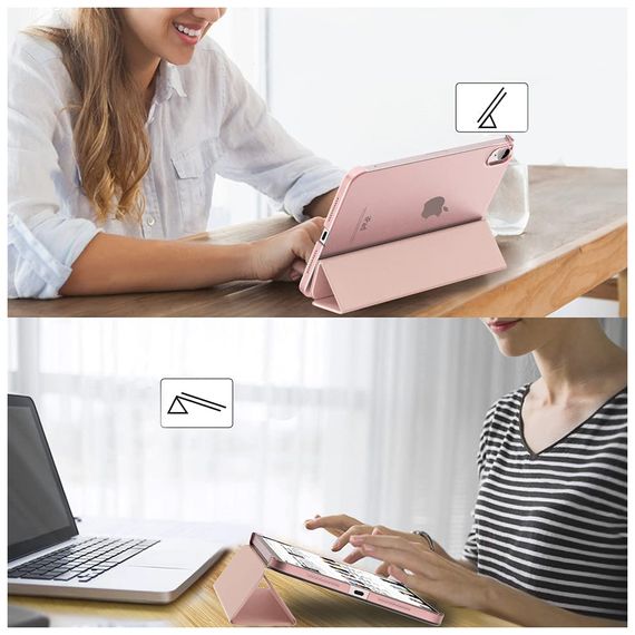 Чохол до планшета BeCover Tri Fold Hard Apple iPad Air 5 (2022) 10.9" Pink (709664) | Зображення 5