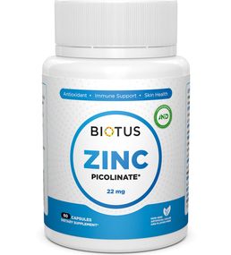Микроэлемент Цинк Biotus Zinc Picolinate 22 mg 60 Caps BIO-530494