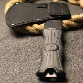 Сокира туристична мисливська багатофункціональна Чорна