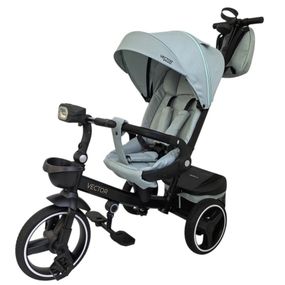 Детский трехколесный велосипед VECTOR ME 1162-1 Cloud Blue, с родительской ручкой