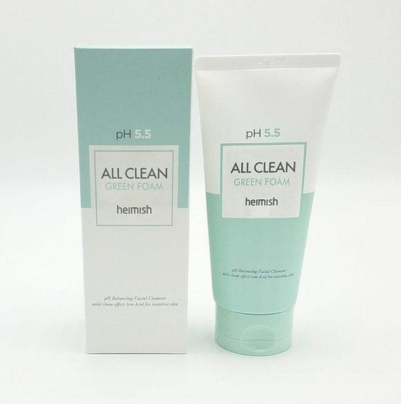 Очищувальна пінка для обличчя Heimish All Clean Green Foam pH 5.5, 150 мл
