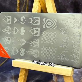 Пластина 247 для стемпінгу Designer Professional (12х6см)