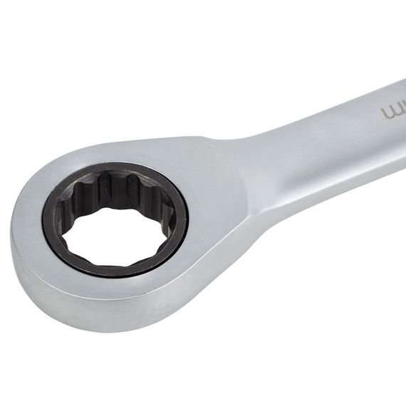 Набір ключів ріжково-накидних Sigma з тріскачкою 6 шт (8, 10, 12, 13, 17, 19 мм) CrV satine (6010511) | Зображення 1