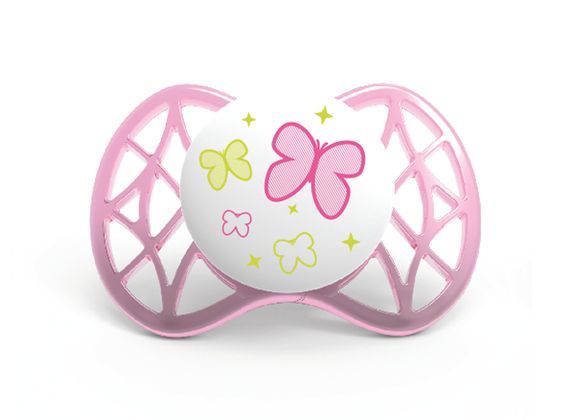 Пустышка симетрическая Nuvita Air 0м+ 2шт. для девочки NV7061Girl (NV7061Girl) | Зображення 2