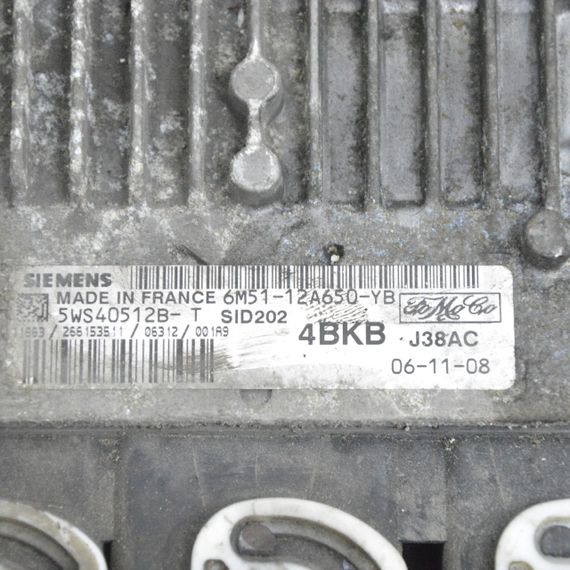 Блок керування двигуном 1.8 TDCI Ford Focus II C-Max 2004-2011 Комп'ютер ЕБУ мотора Форд Фокус 2 6M5112A650YB | Зображення 1