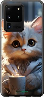 Чохол на Samsung Galaxy S20 Ultra Білий кіт "5646u-1831-2448"