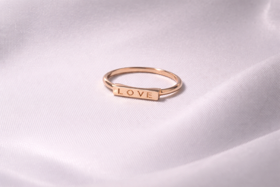 Золотое кольцо LOVE К-0518 17.5 | Зображення 1