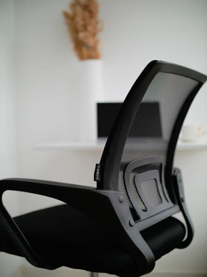 Кресло офисное на колесах Bonro Бонро B-619 Black (40030000) | Зображення 8