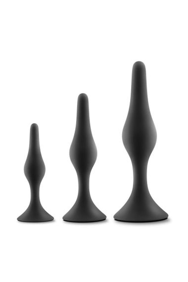 Набір анальних пробок Blush Luxe Beginner Plug Kit Black Sex Aura