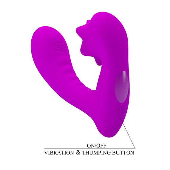 Вибромассажер PRETTY LOVE NADAL, 12 vibration functions 12 thumping functions memory function sexstyle | Зображення 13