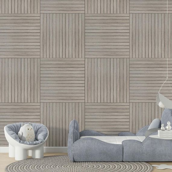 Покриття вінілове самоклеюче 3D рейки 600х600х2,8мм SW-00003244 | Зображення 5