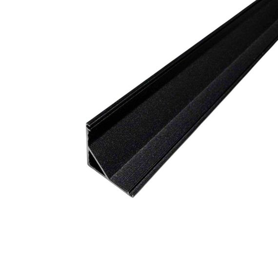 Профіль алюмінієвий BIOM угловой ЛПУ16B 16х16 чорний (палка 2м), м