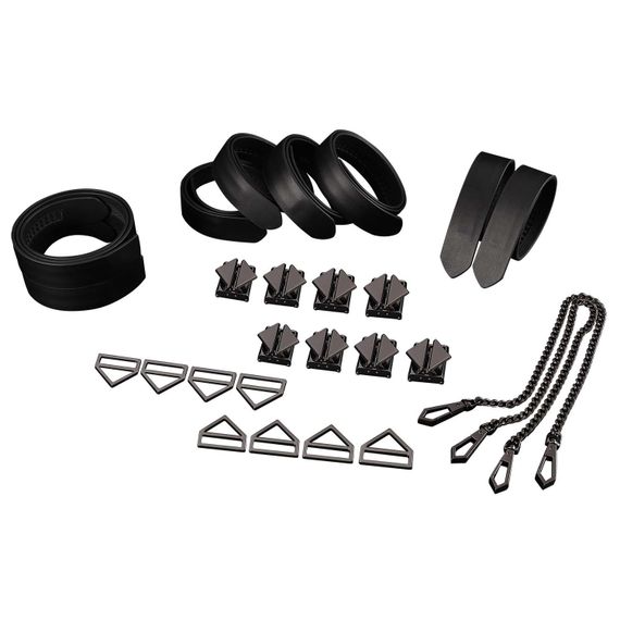 Набір із 8 ременів для зв'язування LOCKINK 8-Bondage-Straps Restraint Set - Black | Зображення 6