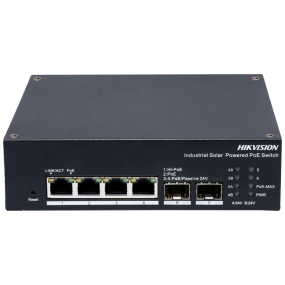 Hikvision DS-3T1506HP-EI-UPS PoE Комутатор 4 порти керований