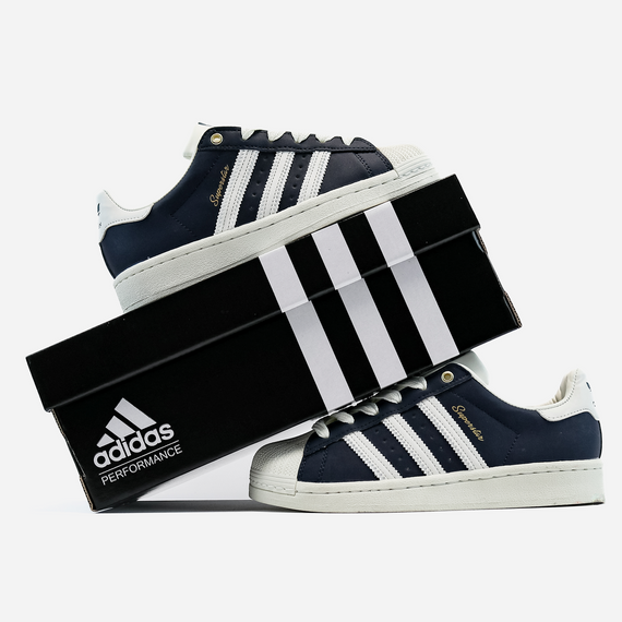 Кросівки Superstar 50/50 Black/Navy Blue , В'єтнам 1062 | Зображення 4