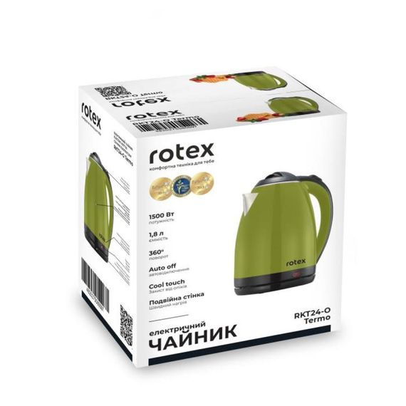 Електрочайник Rotex Termo RKT24-O 1.8 л зелений | Зображення 6