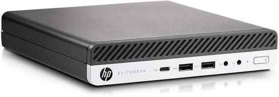 Неттоп HP EliteDesk 800 G3 DM USFF / Intel Core i5-7500T (4 ядра по 2.7 - 3.3 GHz) / 8 GB DDR4 / 256 GB SSD / Intel HD Graphics 630 / Wi-Fi б/у | Зображення 2