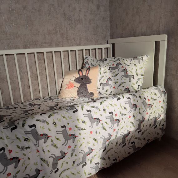 Комплект постільної білизни SoundSleep Unicorn муслін підлітковий 145х210 см (94099737) | Зображення 7