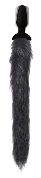 Анальна пробка хвостик із вібрацією Tailz Vibrating Anal Plug With Tail - Fox | Зображення 6