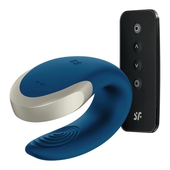 Вибратор для пар Satisfyer Powrot Double Love (Blue) Sex Aura | Зображення 5