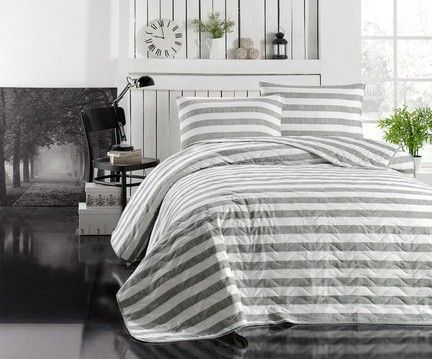 Покривало Eponj Home 10506 Туреччина 160*220 см  Бавовна Сірий