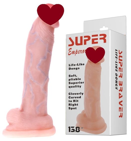Фалоімітатор гігант на присосці Baile Super Emperor, BW-008075NG Sex Aura