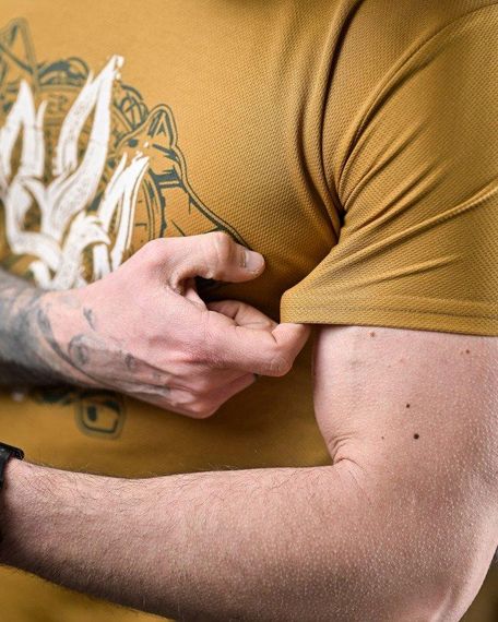 Тактична потоотводна футболка тризуб койот ДЛ6372 | Зображення 3