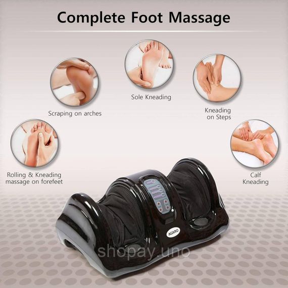 Универсальный электромассажер для ног и стоп Shiatsu Foot Massager роликовый | Зображення 5