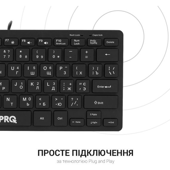 Клавіатура OfficePro SK240 USB Black (SK240) | Зображення 6