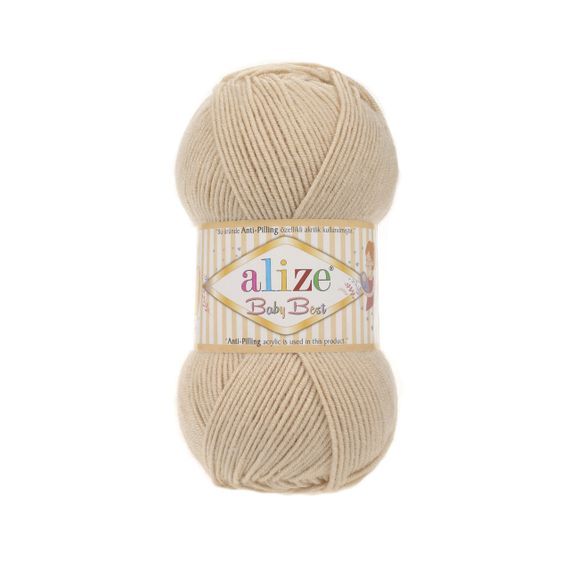 Пряжа Alize Baby Best No 310 (Алізе Бебі Бест) – 10% Бамбук, 90% Антипілінг Акрил, 100г/240м