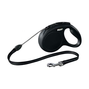 Рулетка Flexi New Classic M, трос 5 м, черный
