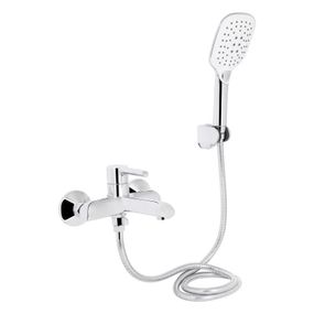 Смеситель для ванны Qtap Grand (с душевым гарнитуром) QTGRACRM006 Chrome