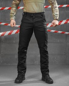 Тактичні штани TRACKING чорні ВТ3772