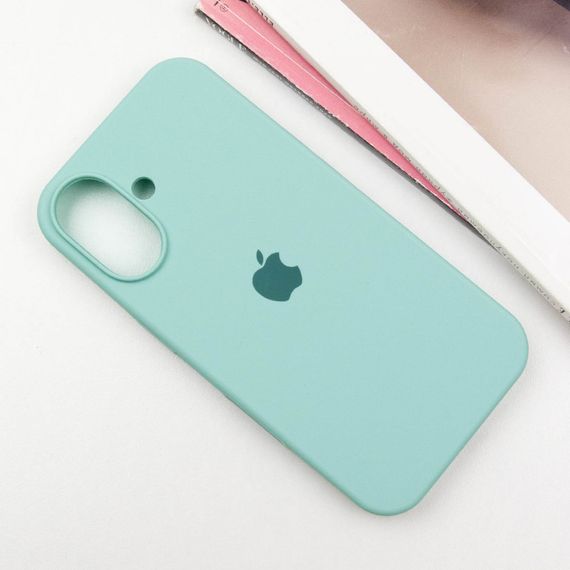 Чохол Silicone Case Full Protective (AA) для Apple iPhone 16 (6.1") Бірюзовий / Beryl | Зображення 1