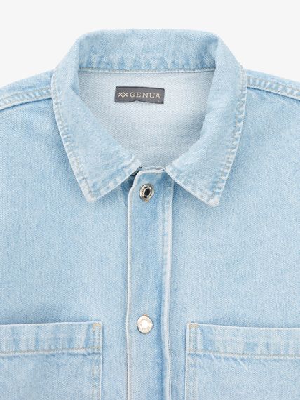 Сорочка однотонна чоловіча GENUA G01218-003 6XL Синій shop (2000999626487) | Зображення 1