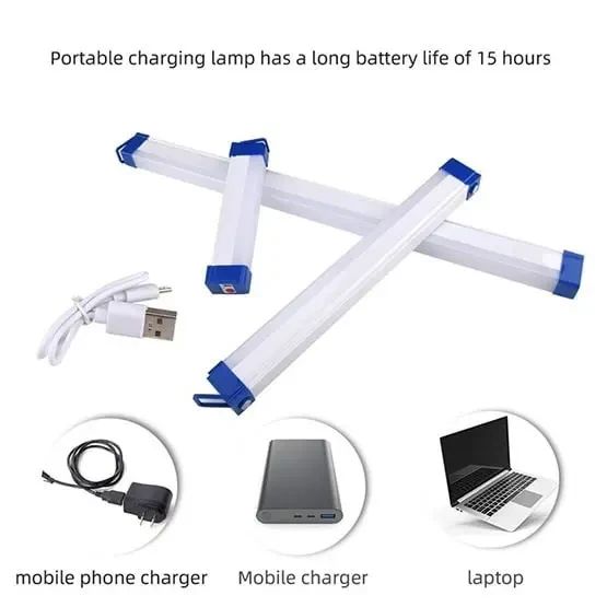 USB LED лампа аварийная, с  магнитами и подвеской | Зображення 2